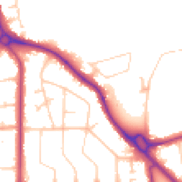Daytime road noise heatmap for BN14 9QW