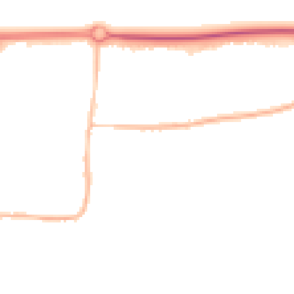 Night-time road noise heatmap for BN16 1AY