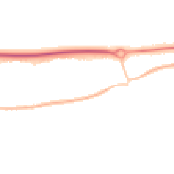 Night-time road noise heatmap for BN16 1BL