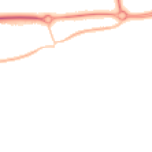 Night-time road noise heatmap for BN16 1DA