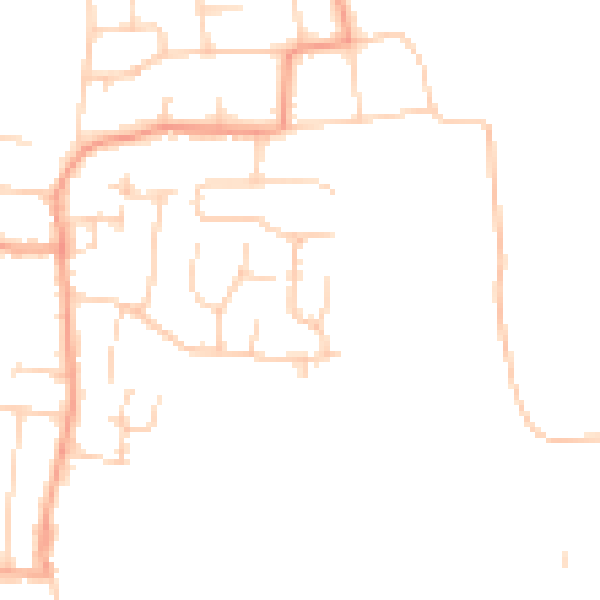 Daytime road noise heatmap for BN16 1DD
