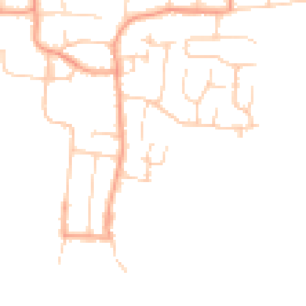 Daytime road noise heatmap for BN16 1FH
