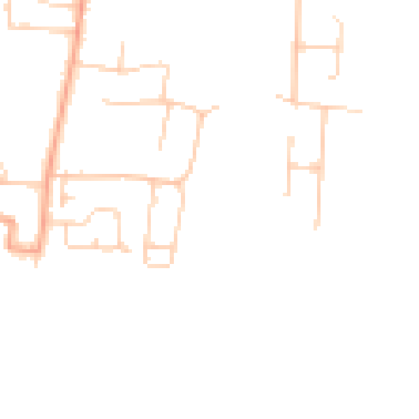 Daytime road noise heatmap for BN16 2DL