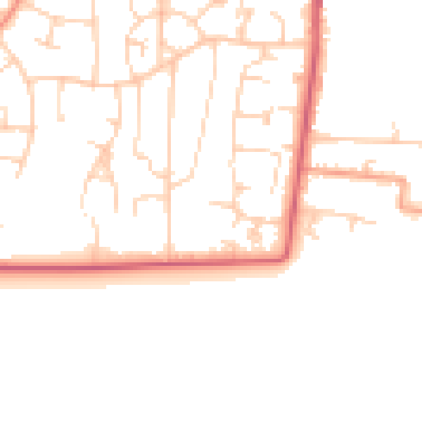 Daytime road noise heatmap for BN16 2JB