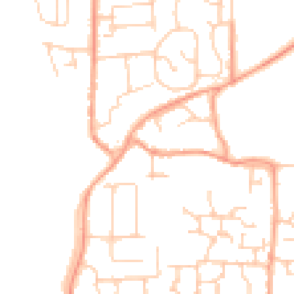 Daytime road noise heatmap for BN16 4DR