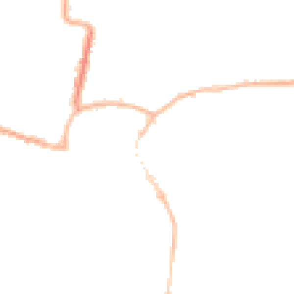 Night-time road noise heatmap for BN17 5AJ