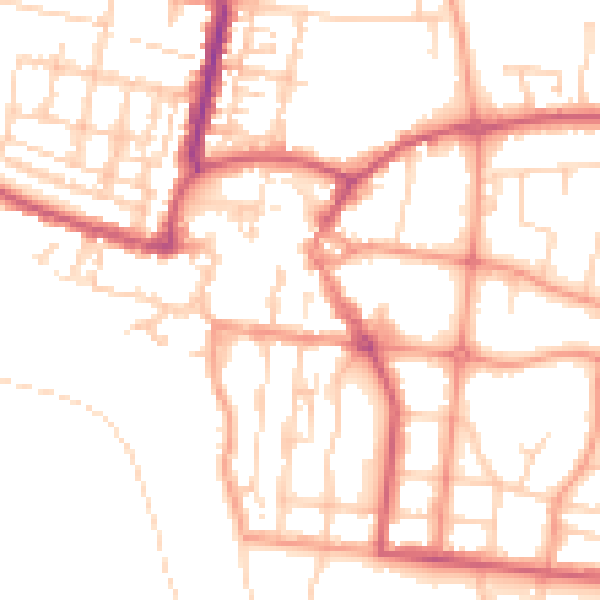 Daytime road noise heatmap for BN17 5AR