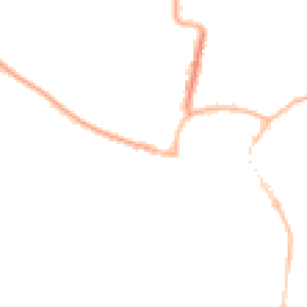 Night-time road noise heatmap for BN17 5BE
