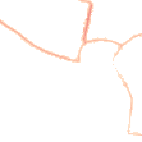 Night-time road noise heatmap for BN17 5BN