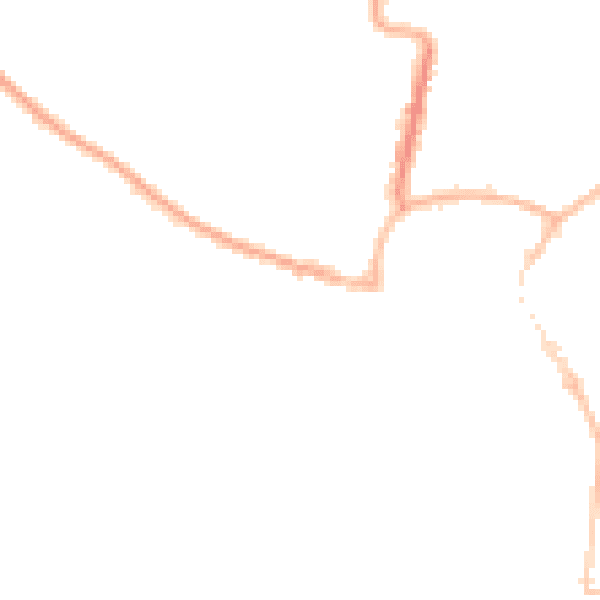 Night-time road noise heatmap for BN17 5BP