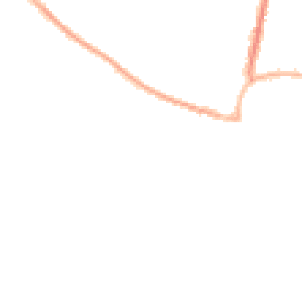 Night-time road noise heatmap for BN17 5DE