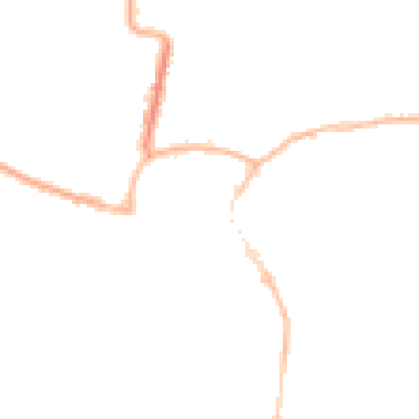 Night-time road noise heatmap for BN17 5EJ