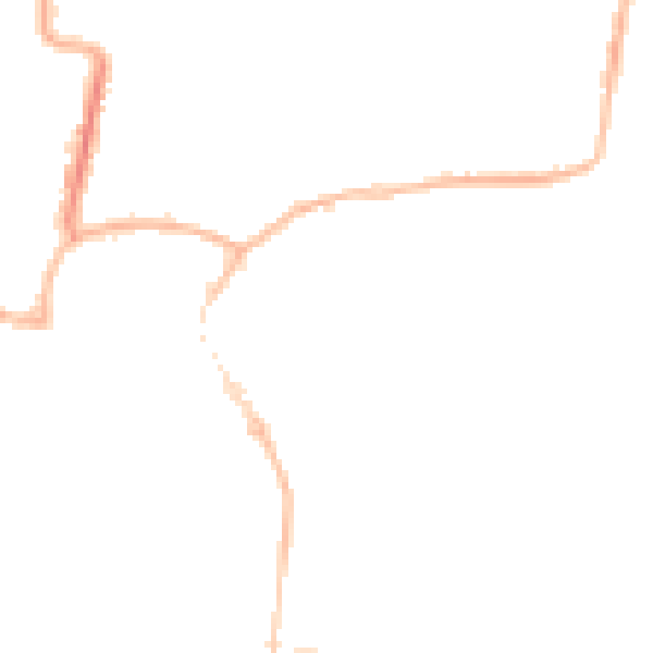 Night-time road noise heatmap for BN17 5EN