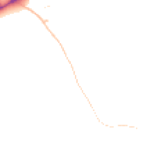 Daytime road noise heatmap for BN17 5RP