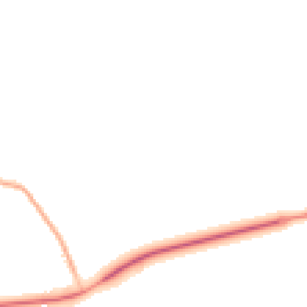 Night-time road noise heatmap for BN17 5RY