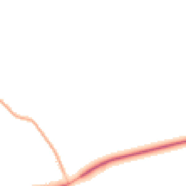 Night-time road noise heatmap for BN17 5TF