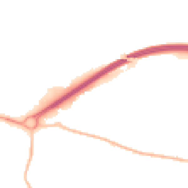 Night-time road noise heatmap for BN17 6FB