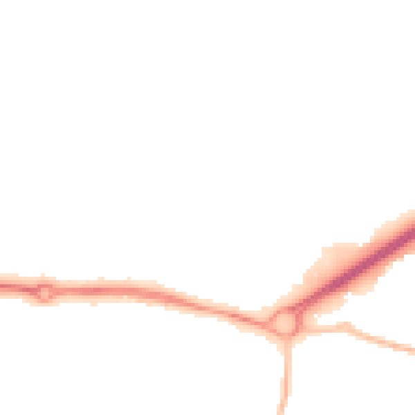 Night-time road noise heatmap for BN17 6FL
