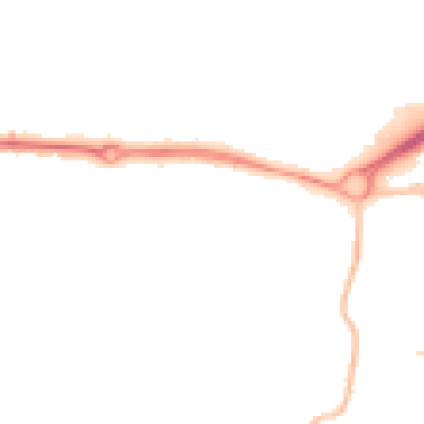 Night-time road noise heatmap for BN17 6FP