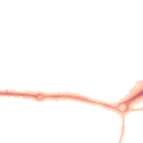 Night-time road noise heatmap for BN17 6JU