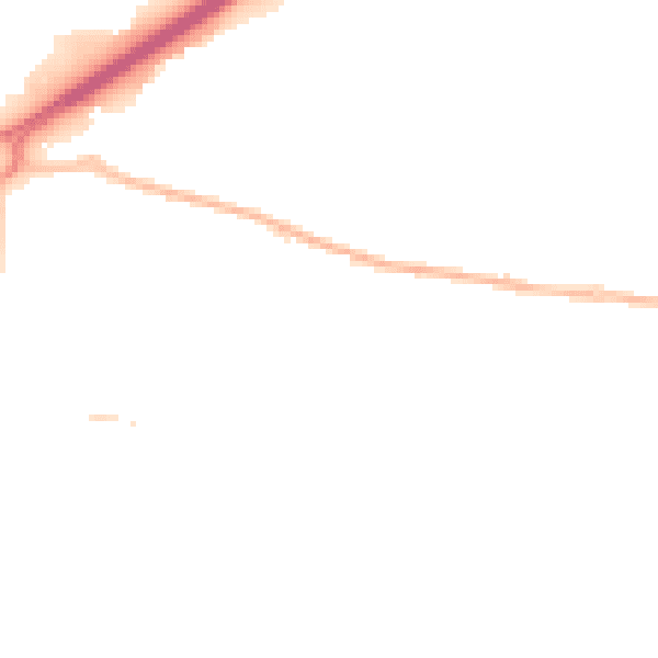 Night-time road noise heatmap for BN17 6SX