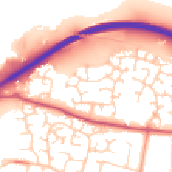 Daytime road noise heatmap for BN17 6UL