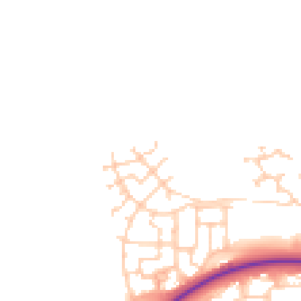 Daytime road noise heatmap for BN17 7BZ