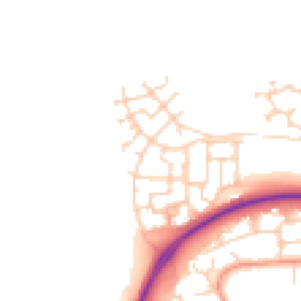 Daytime road noise heatmap for BN17 7FA