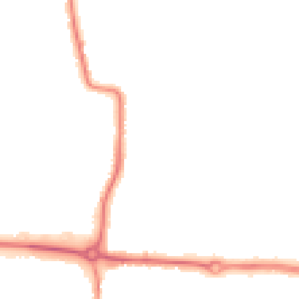Night-time road noise heatmap for BN17 7LP