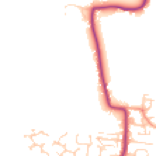 Daytime road noise heatmap for BN17 7PY