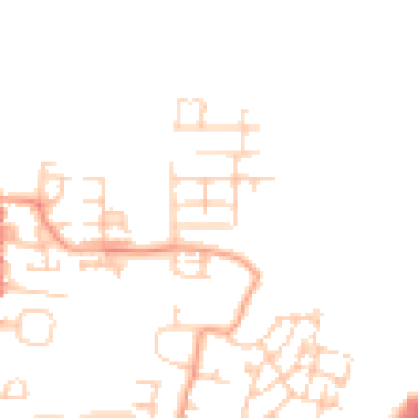 Daytime road noise heatmap for BN17 7SH