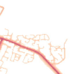 Daytime road noise heatmap for BN18 0FX