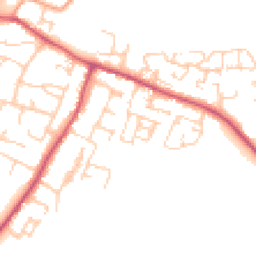 Daytime road noise heatmap for BN18 0GG