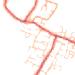 Daytime road noise heatmap for BN18 0HA