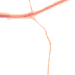 Night-time road noise heatmap for BN18 0LS