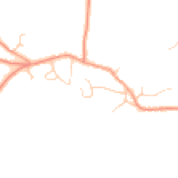Daytime road noise heatmap for BN18 0PB