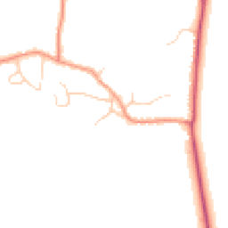 Daytime road noise heatmap for BN18 0PJ