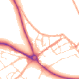 Daytime road noise heatmap for BN18 9BL