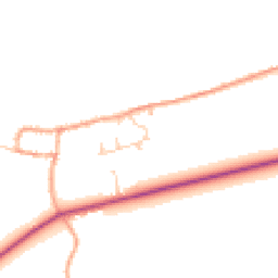 Daytime road noise heatmap for BN18 9NP