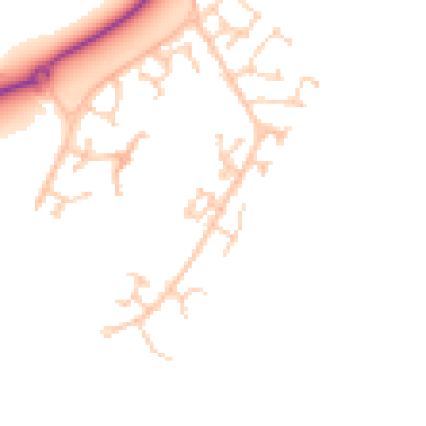 Daytime road noise heatmap for BN23 5PR