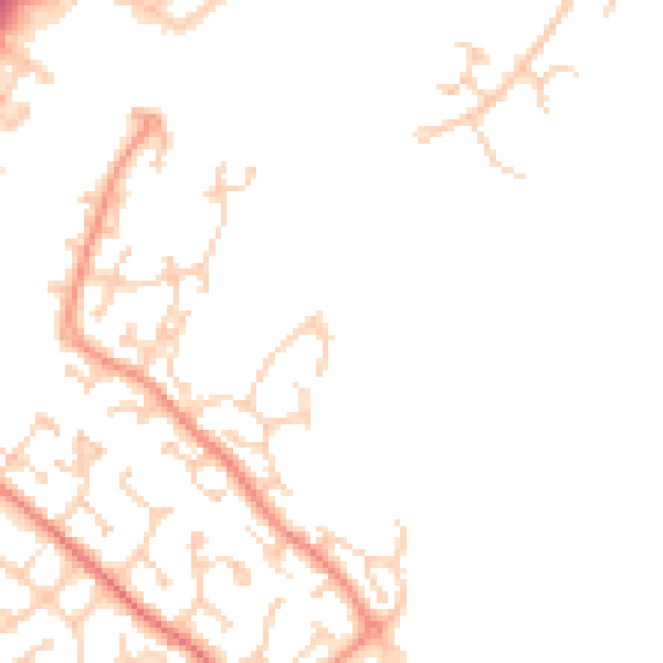 Daytime road noise heatmap for BN23 5TE