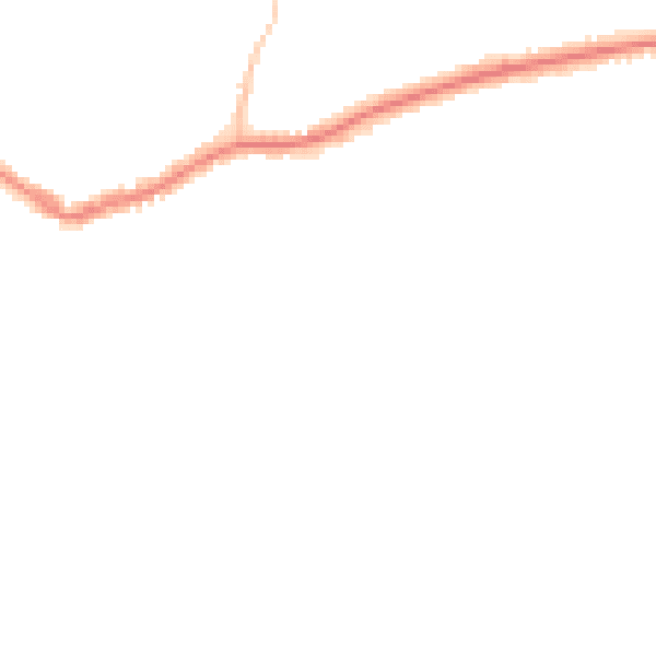 Night-time road noise heatmap for BN25 1AE