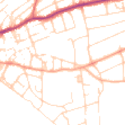 Daytime road noise heatmap for BN25 1AN