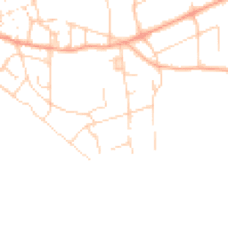 Daytime road noise heatmap for BN25 1BB