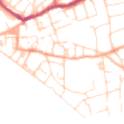 Daytime road noise heatmap for BN25 1BY
