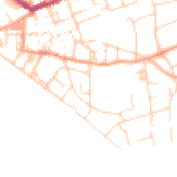 Daytime road noise heatmap for BN25 1DE