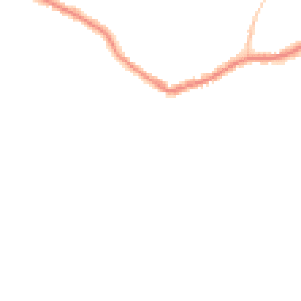 Night-time road noise heatmap for BN25 1ES