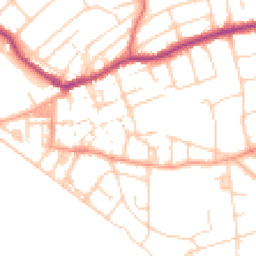 Daytime road noise heatmap for BN25 1PS