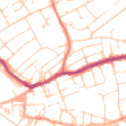 Daytime road noise heatmap for BN25 1RL