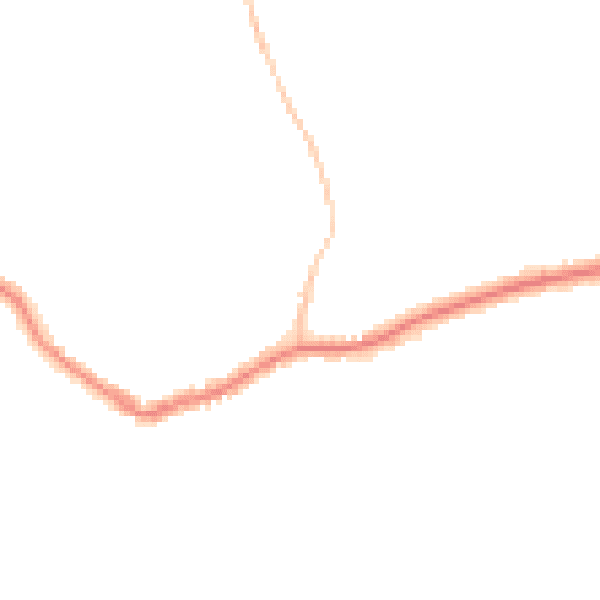 Night-time road noise heatmap for BN25 1RL